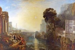 Peinture sur toile de Turner, Didon construisant Carthage reproduction peinte à la main