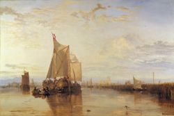 Peinture sur toile de Turner, Dort ou Dordrecht - Le paquebot Dort de Rotterdam reproduction peinte à la main