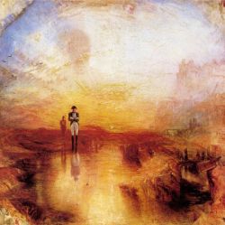 Peinture sur toile de Turner, Guerre. L'Exilé et l'Arapède reproduction peinte à la main