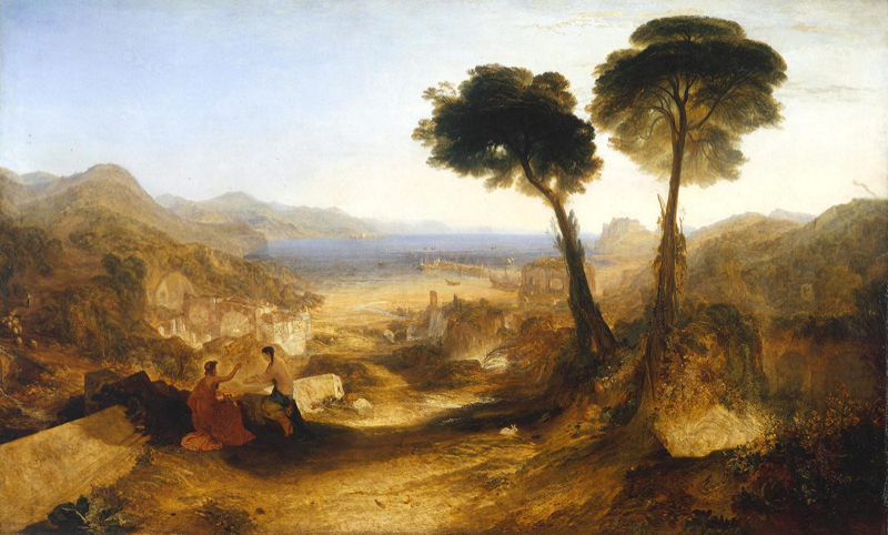 Turner, La baie de Baiae, avec Apollon et la Sibylle
