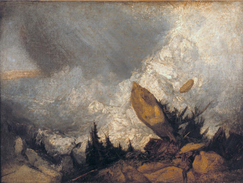 Turner, La chute d'une avalanche dans les Grisons