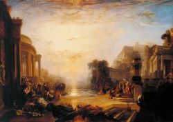 Peinture sur toile de Turner, Le déclin de l'Empire carthaginois reproduction peinte à la main