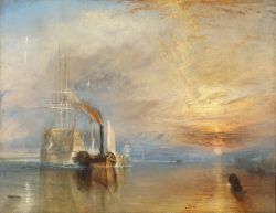Peinture sur toile de Turner, Le Téméraire combattant reproduction peinte à la main