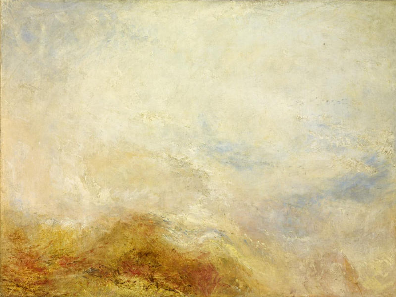 Turner, Lever du soleil avec des monstres marins