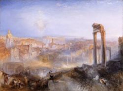 Peinture sur toile de Turner Rome Moderne - Campo Vaccino reproduction peinte à la main