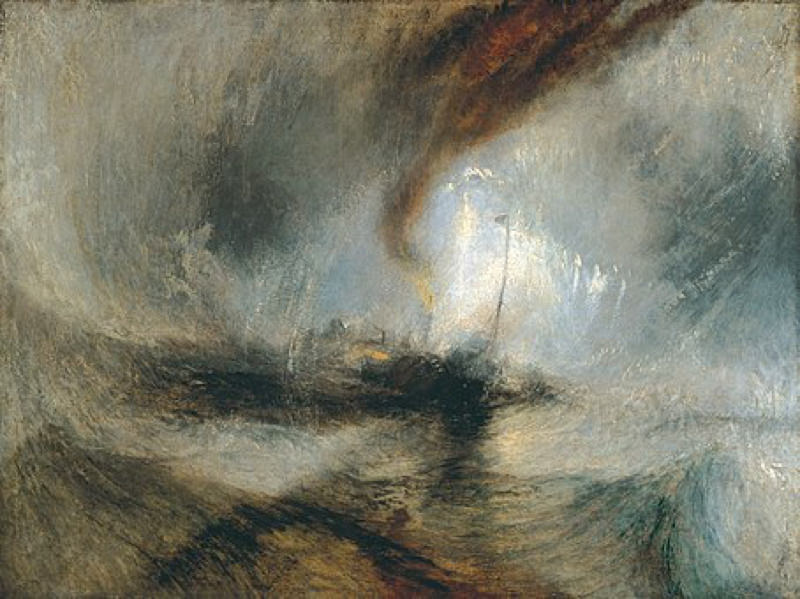 Turner, Tempête de neige - Bateau à vapeur au large d'un port