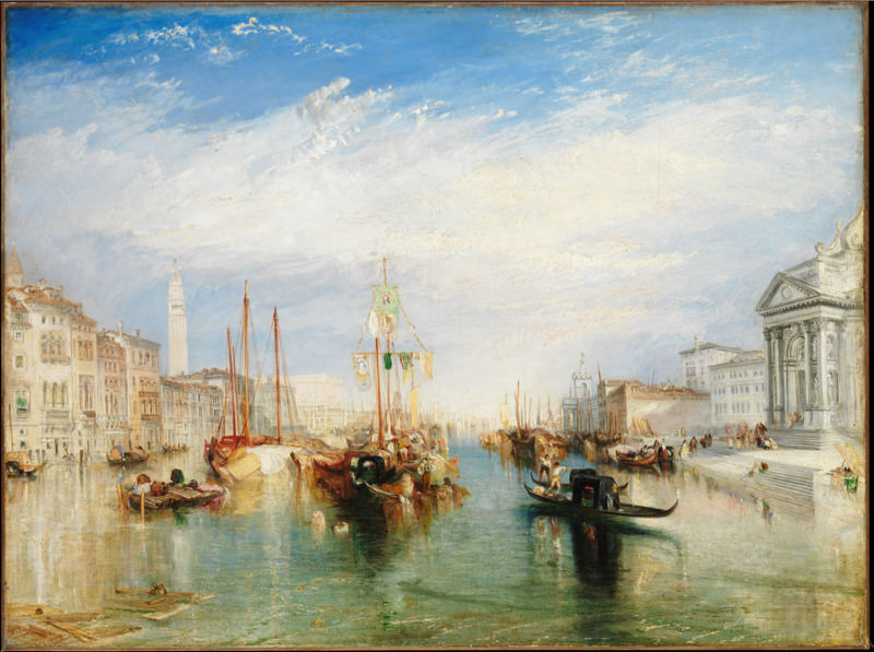 Turner, Venise du porche de la Madonne du Salut