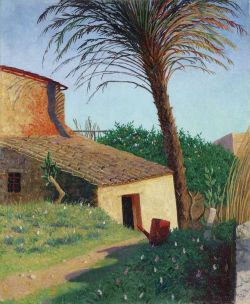 Vallotton Felix Cagnes Le Palmier 1924 reproduction peinte à la main
