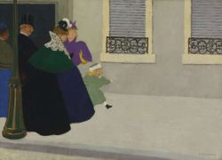 Vallotton Felix En Promenade Ca. 1895 reproduction peinte à la main