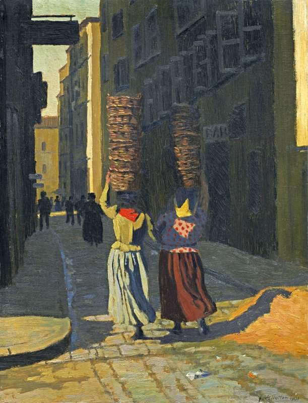 Vallotton Felix Femmes Portant De Corbeilles A Marseille 1901