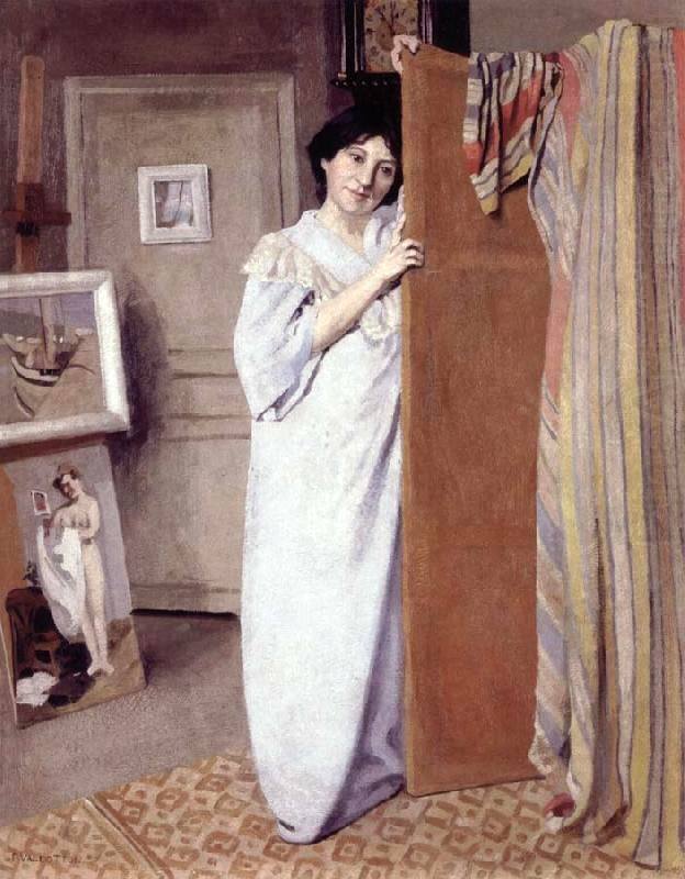 Vallotton Felix Gabrielle Vallotton In The Studio 1892
