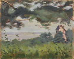 Vallotton Felix Honfleur Vue Sur L Estuaire - Environs D Honfleur 1910 reproduction peinte à la main