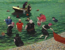 Vallotton Felix La Baignade A Etretat 1899 reproduction peinte à la main