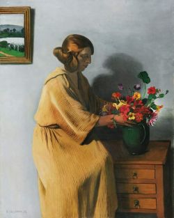 Vallotton Felix Le Bouquet reproduction peinte à la main