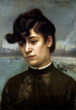 Vallotton Felix Portrait Of Juliette Lacour reproduction peinte à la main
