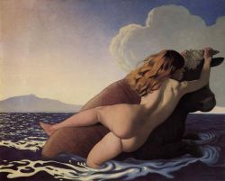 Vallotton Felix The Rape Of Europa 1908 reproduction peinte à la main