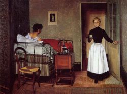 Vallotton Felix The Sick Girl 1892 reproduction peinte à la main