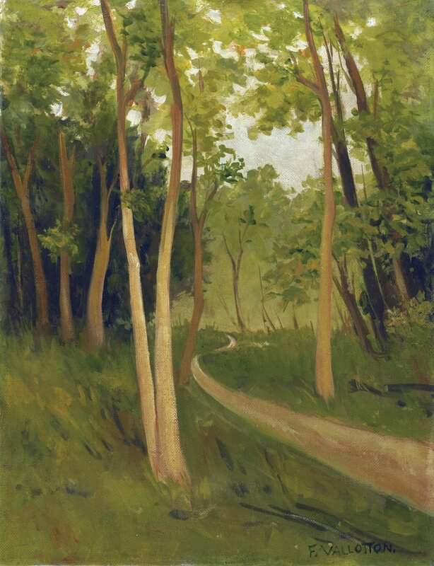 Vallotton Felix Track In The Bois De Boulogne