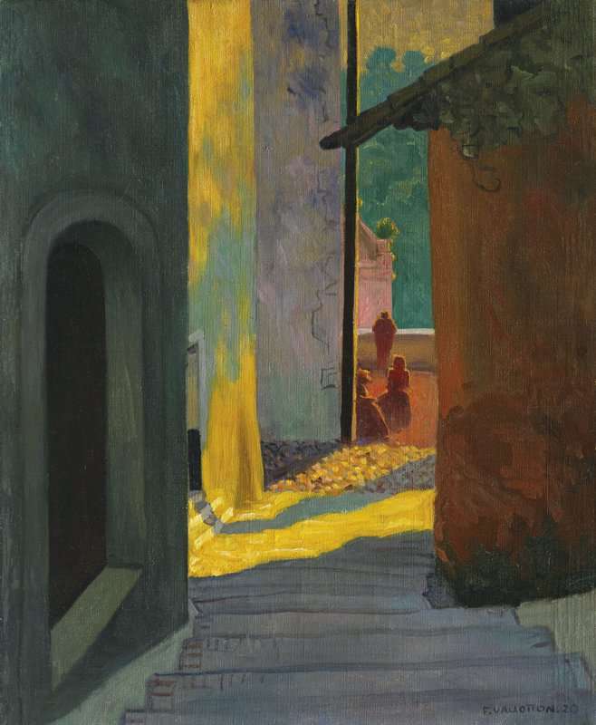 Vallotton Felix Vieille Rue De Cagnes Soleil Couchant 1920