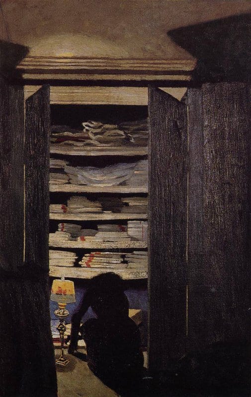 Vallotton Felix Woman Searching Through A Cupboard 1901-01
