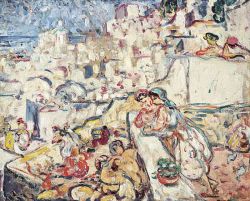 Peinture sur toile de Valtat Louis Alger La Casbah Ca. 1906 reproduction peinte à la main