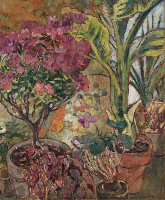 Valtat Louis Azalees Et Plantes Vertes. Ca. 1918
