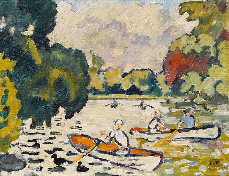 Valtat Louis Barques Au Bois De Boulogne 1937