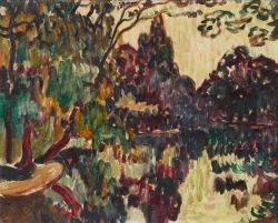 Peinture sur toile de Valtat Louis Bois De Boulogne 1907 reproduction peinte à la main