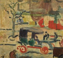 Peinture sur toile de Valtat Louis Boulevard A Paris reproduction peinte à la main