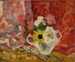 Peinture sur toile de Valtat Louis Bouquet Ca. 1940 reproduction peinte à la main