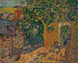 Peinture sur toile de Valtat Louis Coin De Village Ca. 1895 reproduction peinte à la main