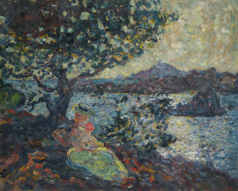 Valtat Louis Femme Assise Au Bord De La Mer 1902