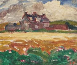 Peinture sur toile de Valtat Louis La Ferme 1911 reproduction peinte à la main