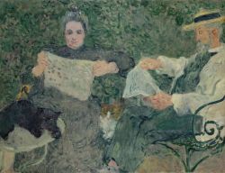 Peinture sur toile de Valtat Louis La Lecture Du Journal Marguerite Et Victor Valtat Ca. 1899 reproduction peinte à la main