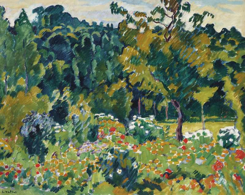 Valtat Louis Le Jardin De L Artiste A Choisel Ca. 1930