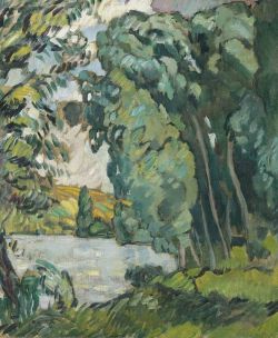 Peinture sur toile de Valtat Louis Les Andelys 1914 reproduction peinte à la main