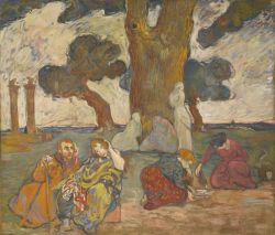Peinture sur toile de Valtat Louis Les Chenes De Dodone 1893 reproduction peinte à la main