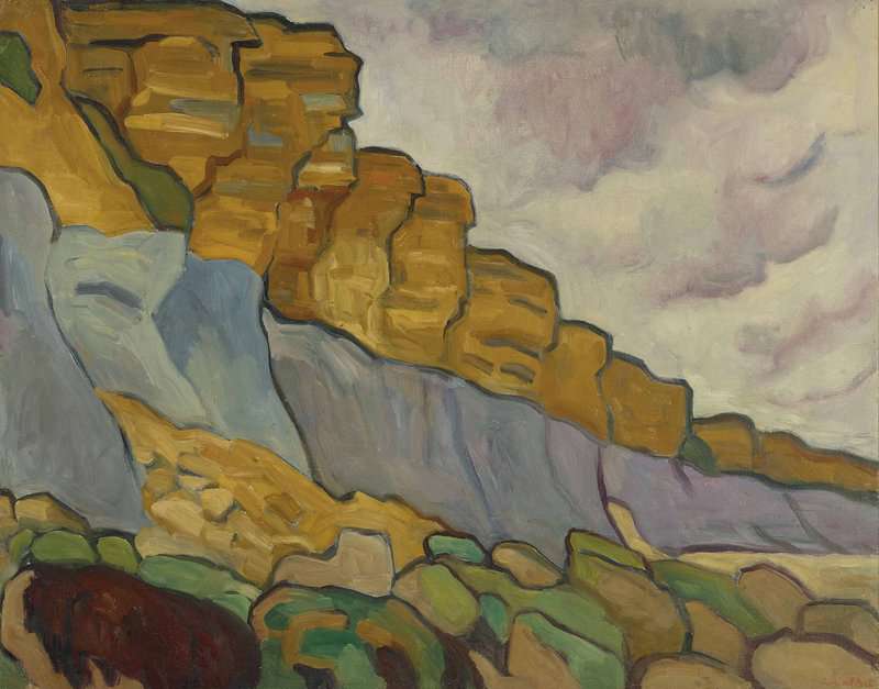 Valtat Louis Les Falaises Aux Rochers Ocres Ca. 1909