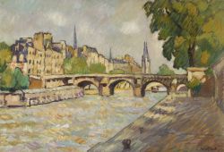 Peinture sur toile de Valtat Louis Les Quais Et Le Pont-neuf Ca. 1929 reproduction peinte à la main