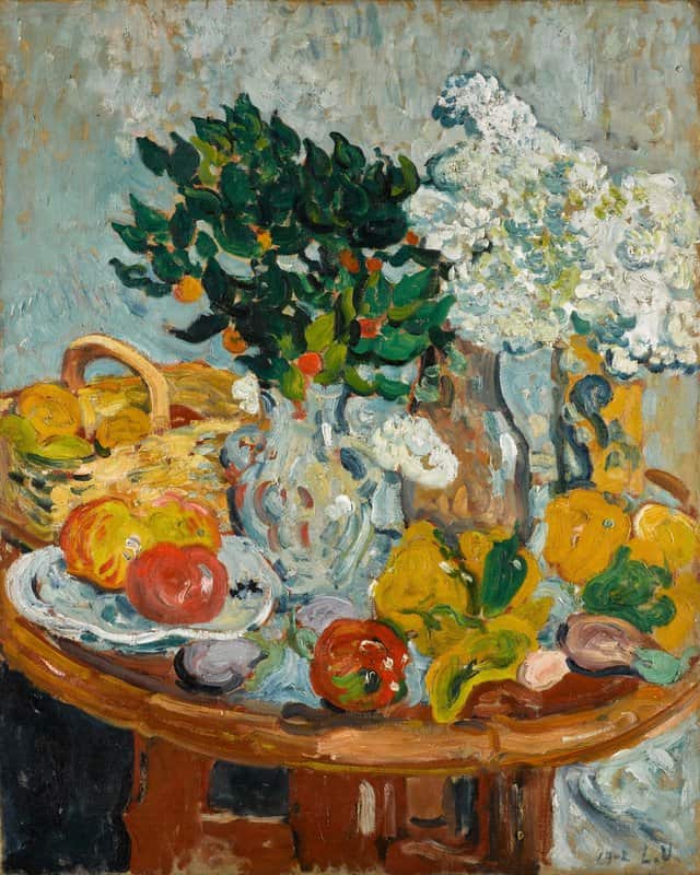 Valtat Louis Nature Morte Aux Fleurs Et Aux Fruits 1902