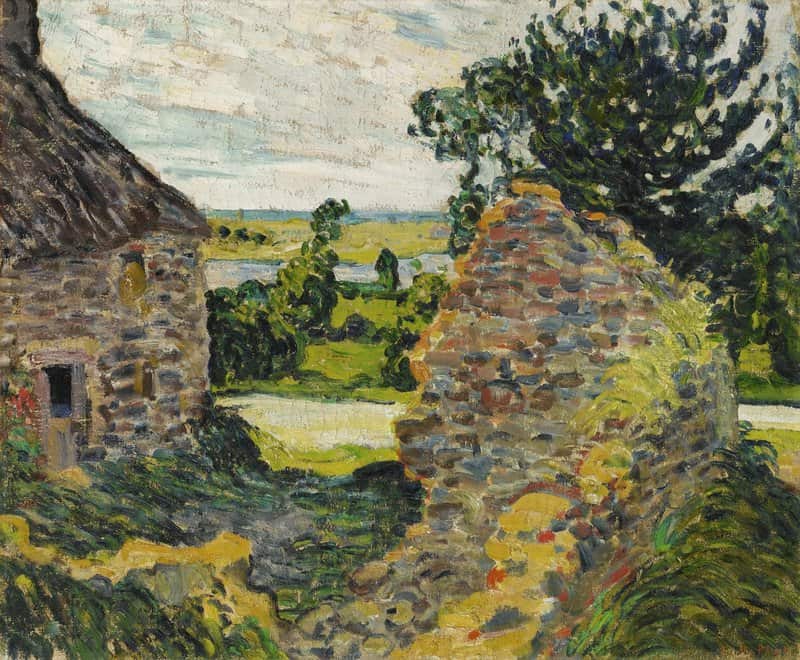 Valtat Louis Paysage Avec Chaumiere Normandie 1902