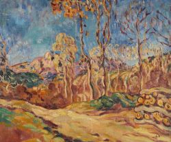 Peinture sur toile de Valtat Louis Paysage Du Midi 1902 reproduction peinte à la main