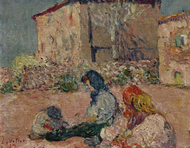 Valtat Louis Personnages Au Bord De La Riviere Ca. 1895-98