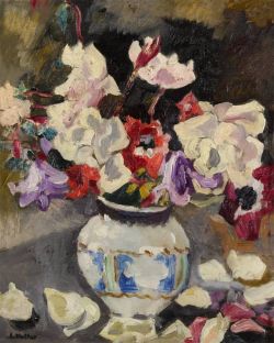 Peinture sur toile de Valtat Louis Vase D Anemones Ca. 1930 reproduction peinte à la main
