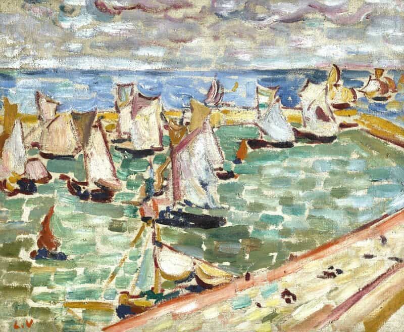 Valtat Louis Voiliers Au Port Port En Bessin Ca. 1907