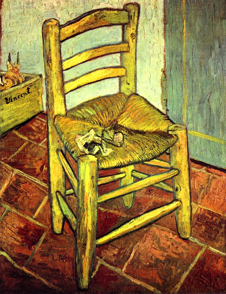 Van Gogh, Chaise de Vincent avec un pipe