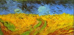 Peinture sur toile de Van Gogh, Champ de blé reproduction peinte à la main