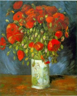 Peinture sur toile de Van Gogh, Coquelicots reproduction peinte à la main
