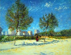 Peinture sur toile de Van Gogh, Faubourgs reproduction peinte à la main