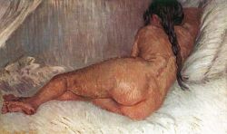 Peinture sur toile de Van Gogh, Femme nue reproduction peinte à la main